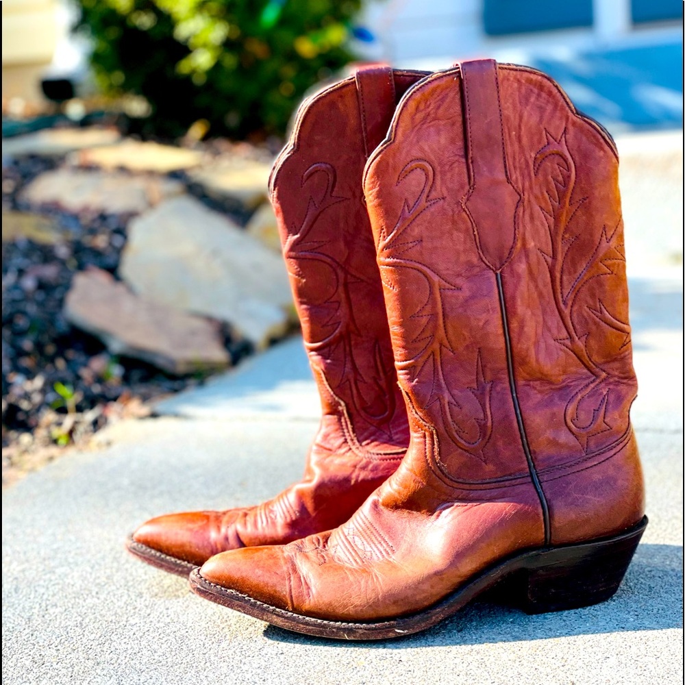 Authentic, Hand Made, BLACK JACK Cowboy Boots 8.5